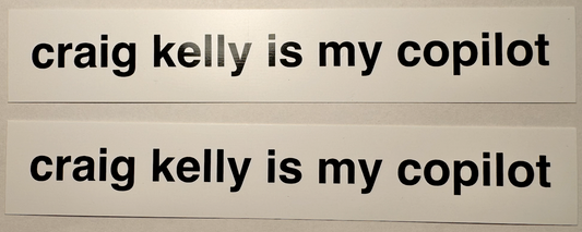 craig kelly is my copilot stickers